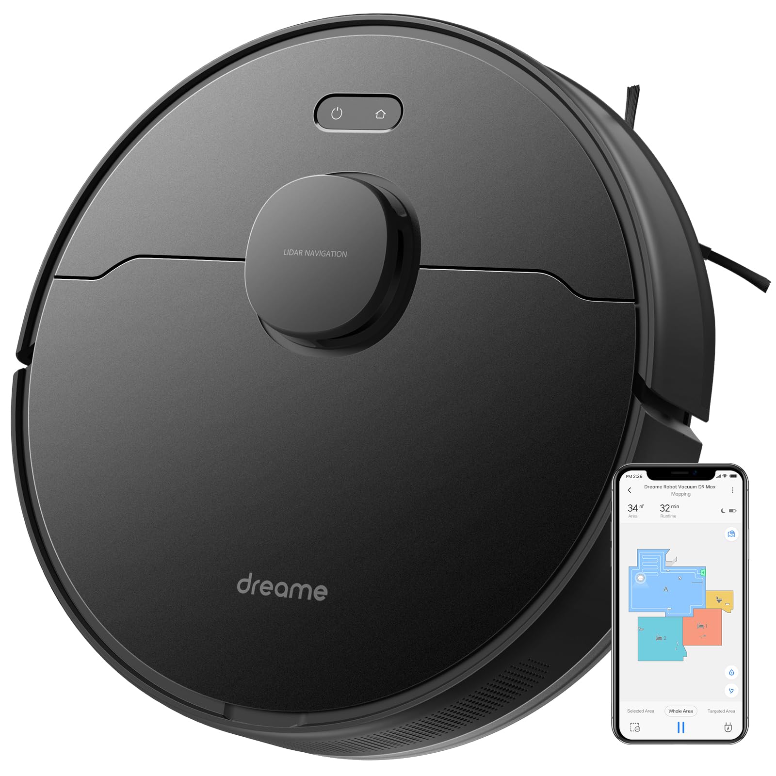 Dreame D9 Max (zwart)