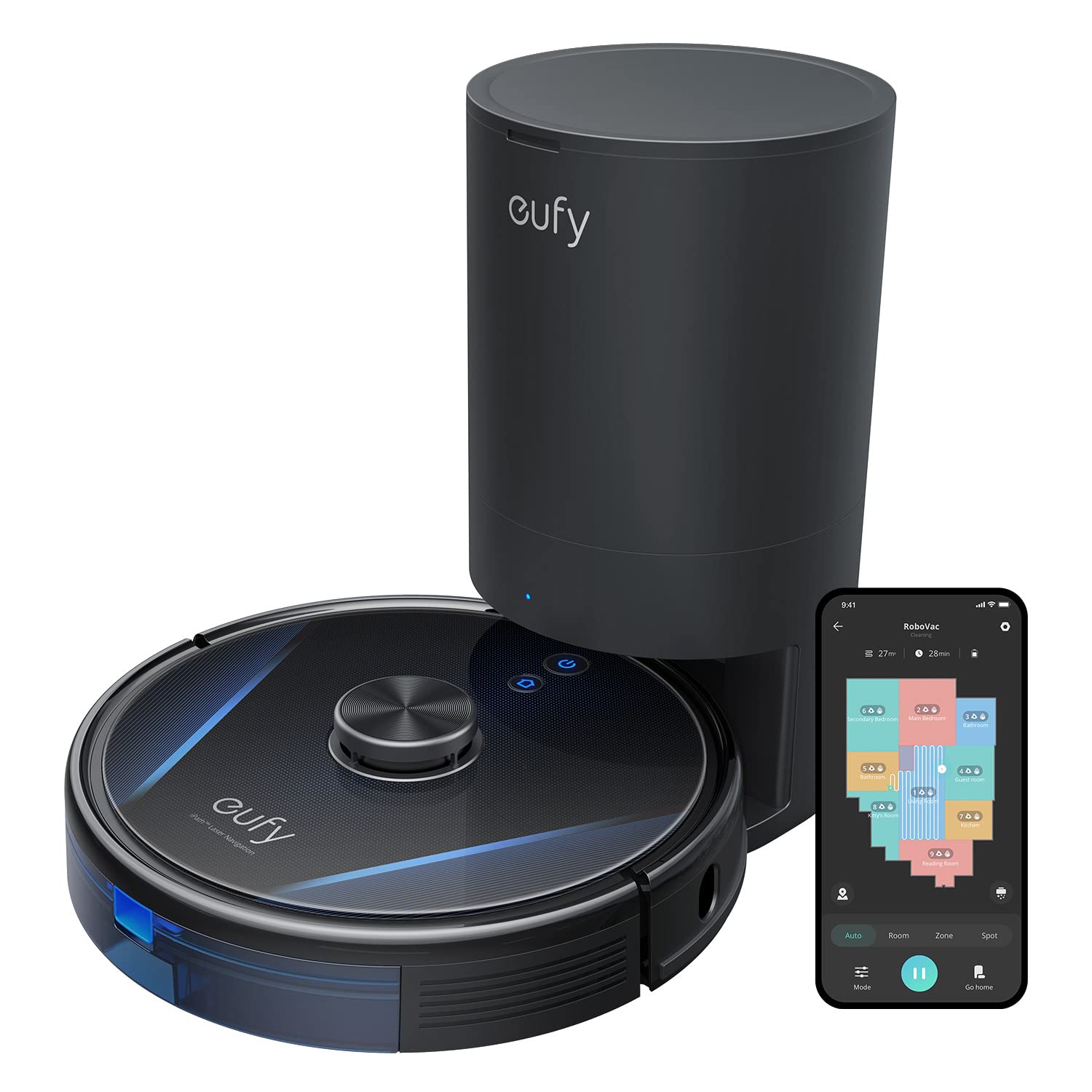 eufy RoboVac LR30 Hybrid+ (zwart)