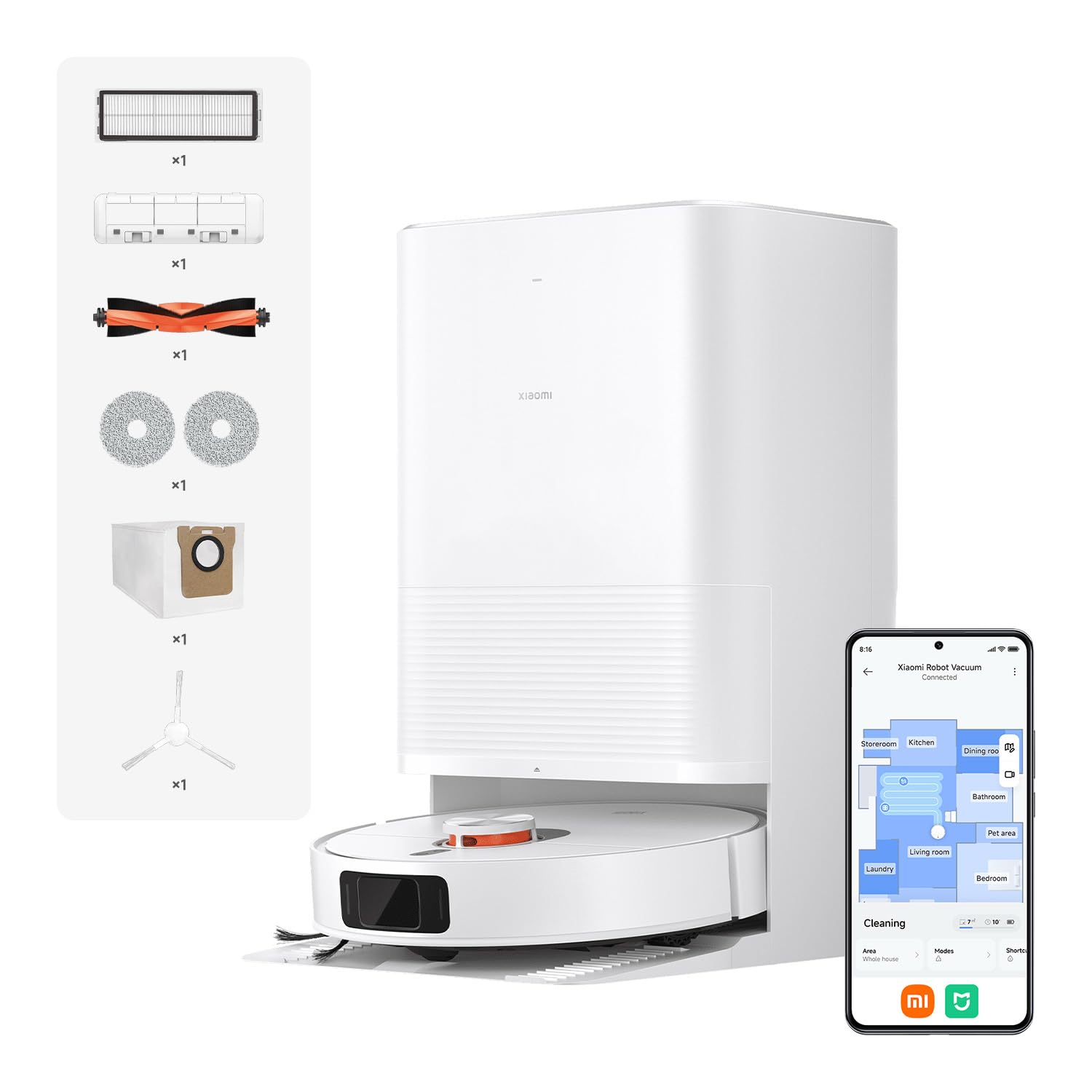 Xiaomi Robot Vacuum X20 Pro EU (wit)
