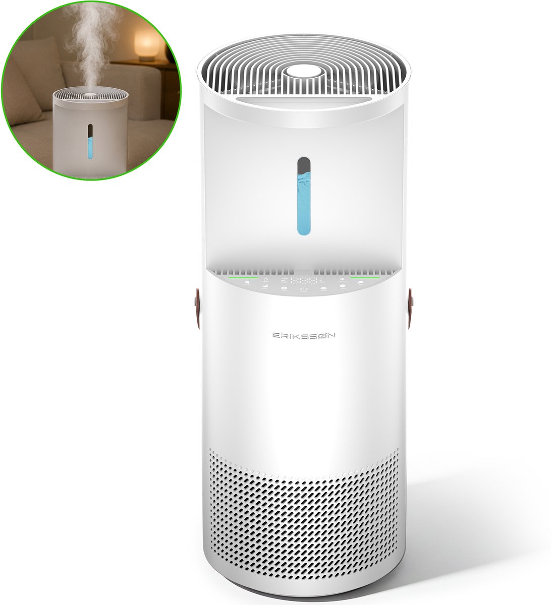 Erikssøn Air Pure Pro Luchtbevochtiger Combo (wit)